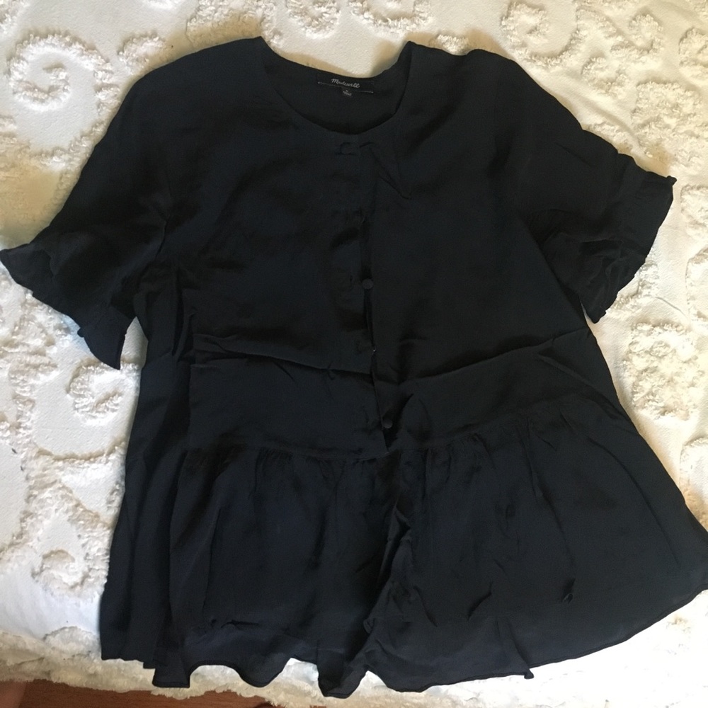 NWOT Black Madewell Blouse